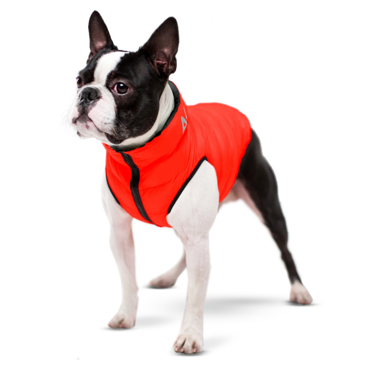 AiryVest kurtka dla psa dwustronna, czarna-czerwona