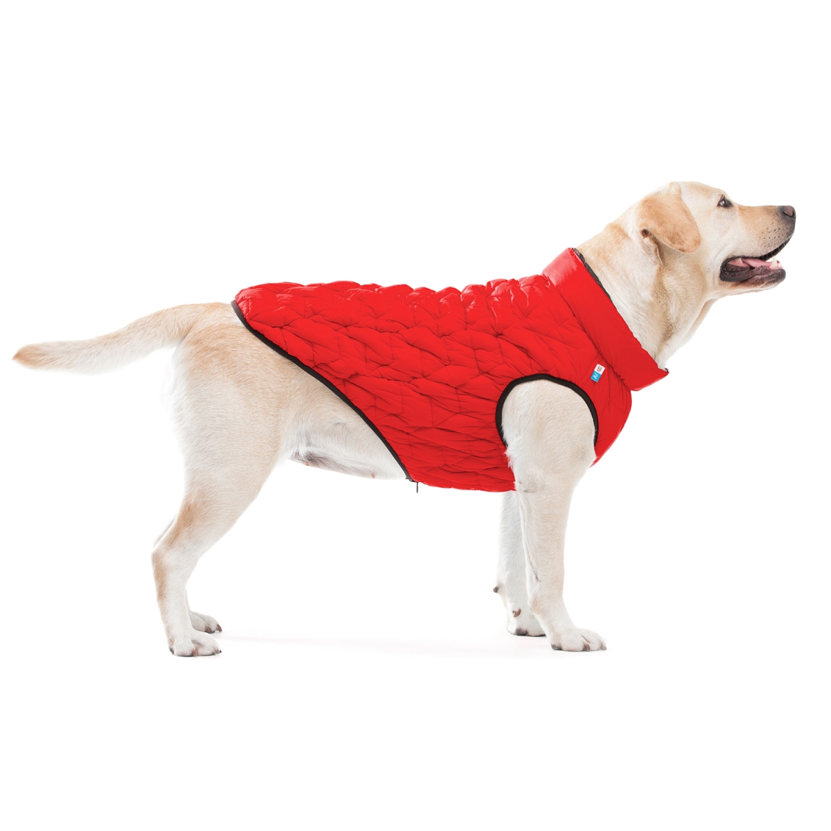 AiryVest UNI kurtka dla psa dwustronna, czerwona-czarna