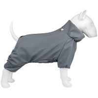 Wodoodporny płaszcz WAUDOG Clothes przeciwdeszczowy dla psów, szary