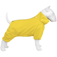 Wodoodporny płaszcz WAUDOG Clothes przeciwdeszczowy dla psów, żółty