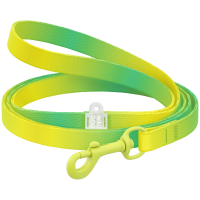 Smycz dla kotów i małych psów nylonowa WAUDOG Nylon Recycled gradient, kolorowy karabin, jasnozielony