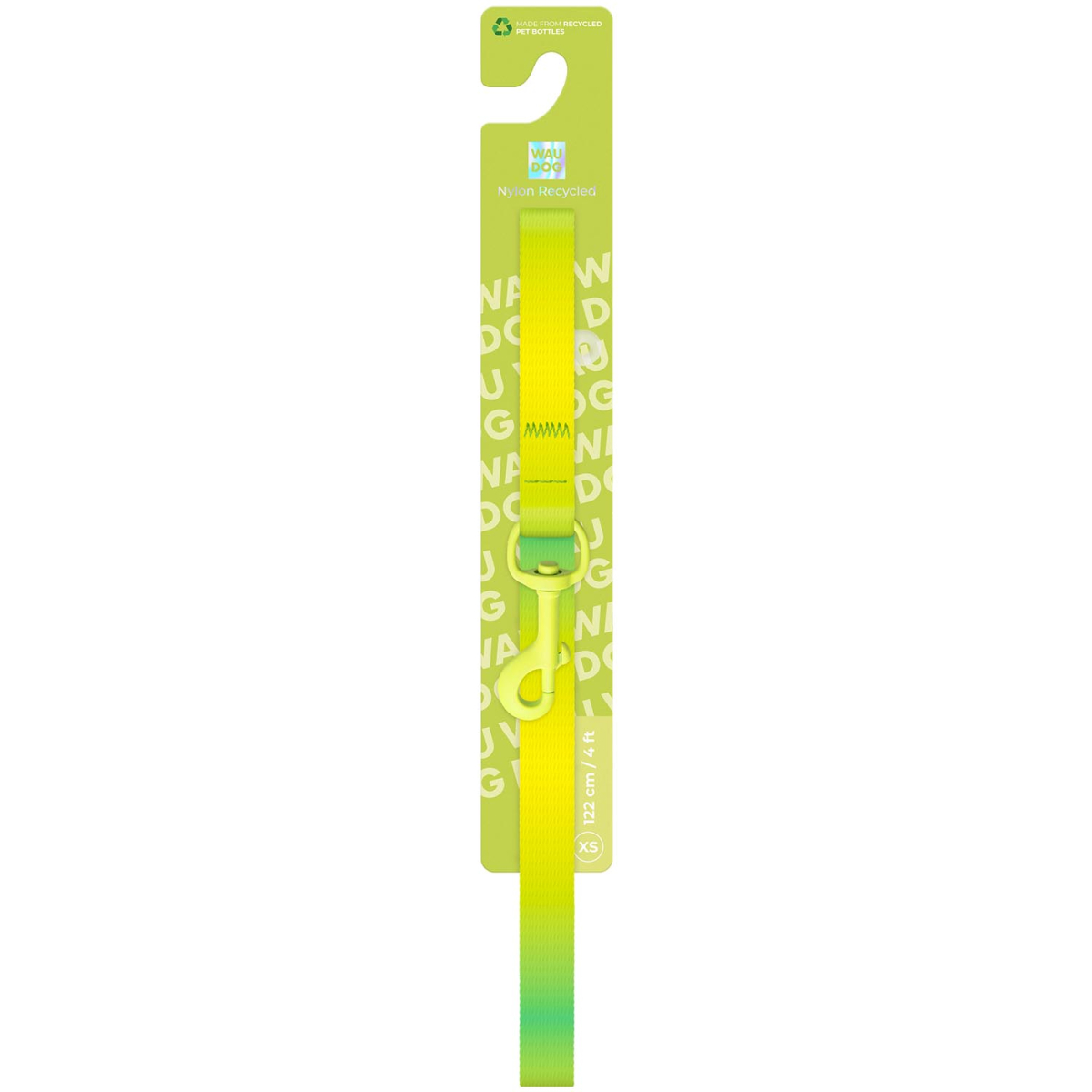 Smycz dla kotów i małych psów nylonowa WAUDOG Nylon Recycled gradient, kolorowy karabin, jasnozielony Smycz dla kotów i małych psów nylonowa WAUDOG Nylon Recycled gradient, kolorowy karabin, jasnozielony