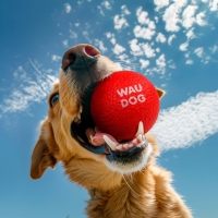 WAUDOG Fun Red Ball zabawka dla psa, termoplastyczna pianka poliuretanowa