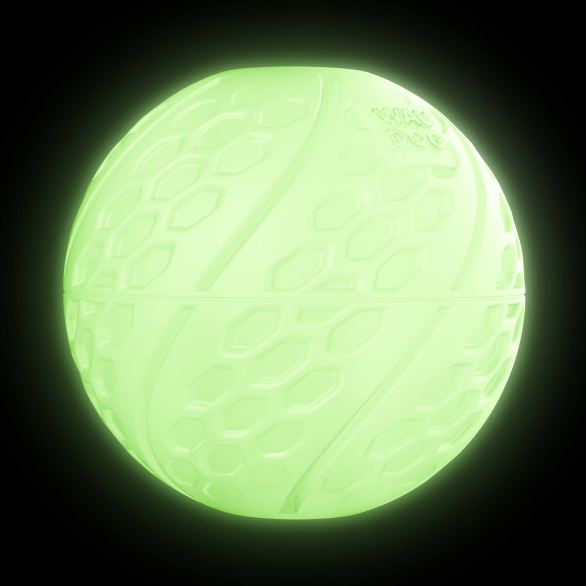 WAUDOG Fun to piłka z termoplastycznej gumy, która świeci w ciemności