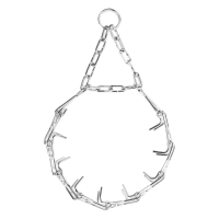 Obroza kolczasty z chromowanej stali