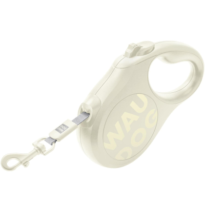 Smycz automatyczna WAUDOG R-leash Monochrome, biała